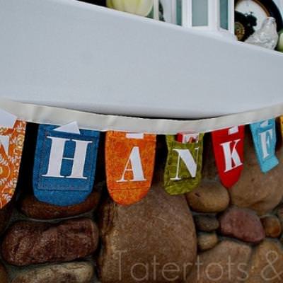 DIY Thanksgiving Countdown Bunting {giving thanks}