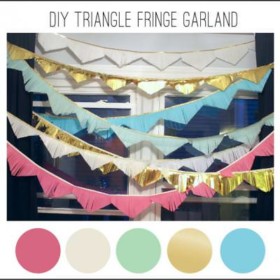 DIY Triangle Fringe Garland {party decor}