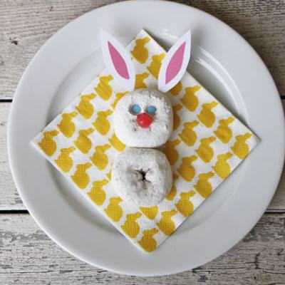 Donut Easter Bunny {Easter Food}