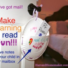 Doorknob Mailboxes {Learning to Read}