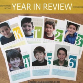 Elementary School By Year Binder Covers {School Memorabilia}