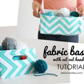 Fabric Basket Tutorial {Storage}