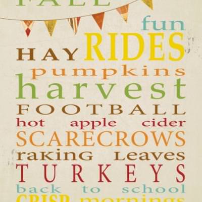 Fall Subway Art Printable
