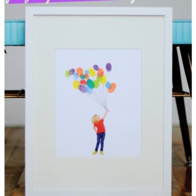 Fingerprint Balloons Photo {Photoshop Tutorial}