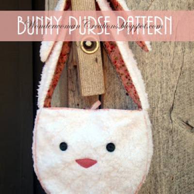 Floppy Eared Bunny Purse {Holiday Patterns}
