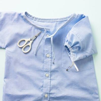 Girl's Shirt Dress {Clothing Repurpose}
