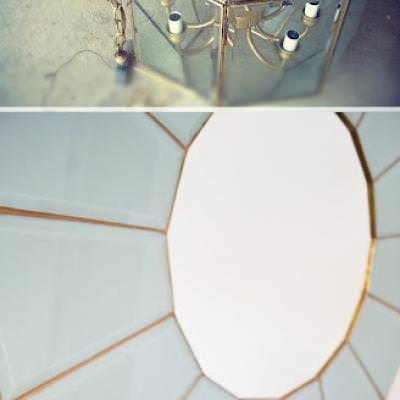 Glass Framed Mirror DIY {Mirrors}