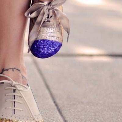 Glitter Toe Shoe DIY {Shoes}