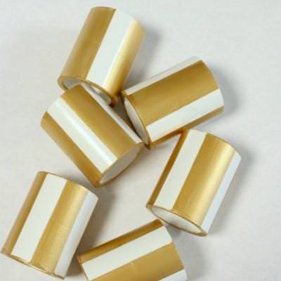 Gold Striped Napkin Rings {Napkin Rings}