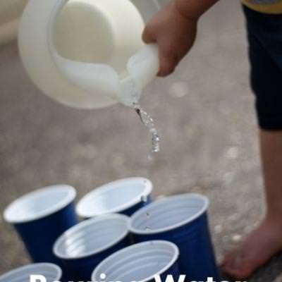 Learning to Pour The Fun Way {Skill and Aim}