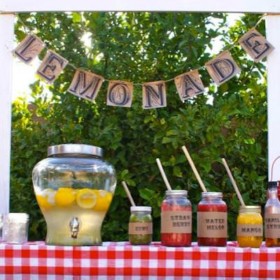 Lemonade Bar {party ideas}