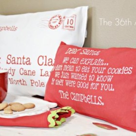 Letter To Santa Pillows {Santa}
