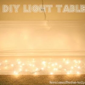 Lights Table {DIY Christmas Lights}