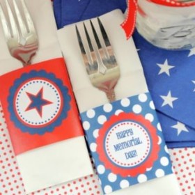 Memorial Day Napkin Wraps