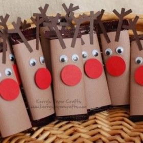 Mini Reindeer Candy Bar Wrappers {Homemade Christmas Gift}