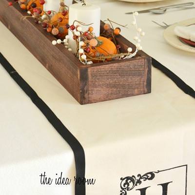 Monogram Table Runner {Tablecloths}