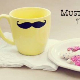 Mustache Mug for Dad {Father's Day DIY Gifts}