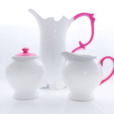 Neon Detailed Classic Pottery {Table Accents}