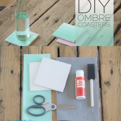 Ombre Coaster DIY {Coasters}