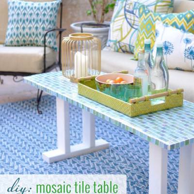 Outdoor Tile Table DIY {Outdoor Furniture}