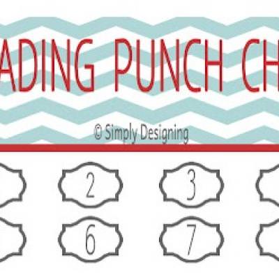 Printable Reading Punch Cards