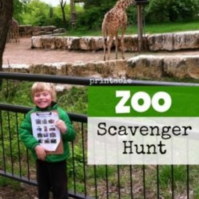 Printable Zoo Scavenger {Outing Ideas}