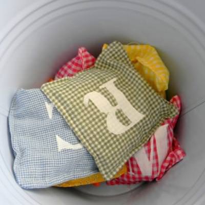 Rainbow Alphabet Bean Bags {Learning Letters}