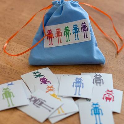 Robot Memory Game DIY {Memory Games}