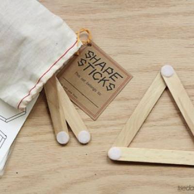 Shape Sticks {Learning Activities}