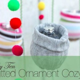 Sock Cuddled Glass Ornament {Holiday Crafts}