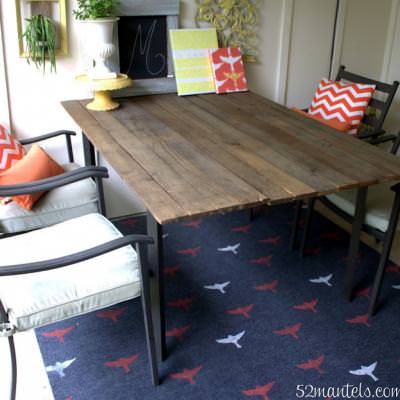 Stenciled Outdoor Rug {Rugs}