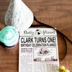 Superman "Daily Planet" Birthday Party {first birthday}