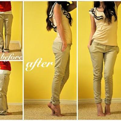 Tailoring Trousers {Clothing Repurpose}