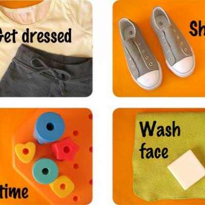 Teaching Daily Routines {Picture Schedules}