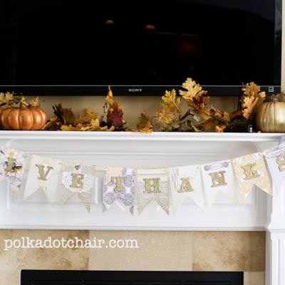 Thanksgiving Thanks Banner {Giving Thanks Thanksgiving}