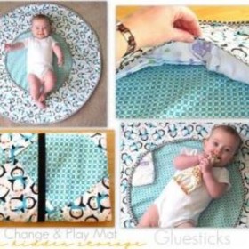 Travel Play Mat with Hidden Storage {Baby Projects}