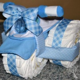 Tricycle Diaper Cake Tutorial