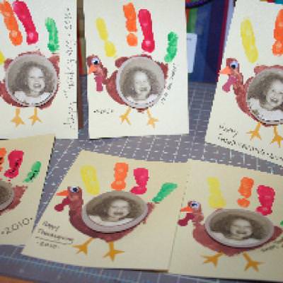 Turkey Handprint Handprint Card {Grateful To You}