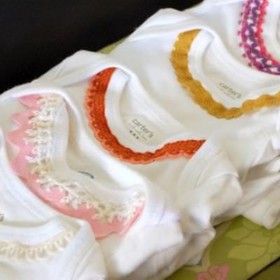 Vintage-Trimmed Onesies {Baby}