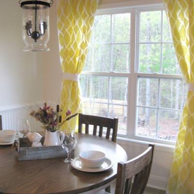 West Elm Inspired Stenciled Curtains {Drapes}