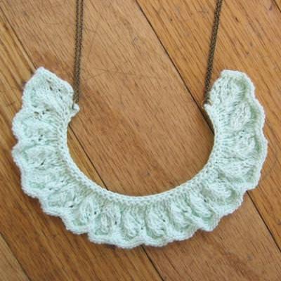 Whimsical Knitted Necklace {Knitted}