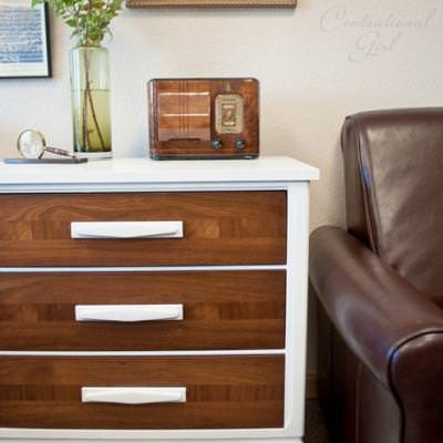 White and Wood Chest {Chests and Consoles}