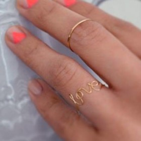 Wire Love Ring DIY {Rings}