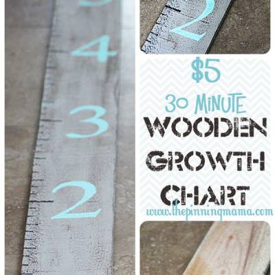 Wooden Growth Chart DIY {Children's Spaces}
