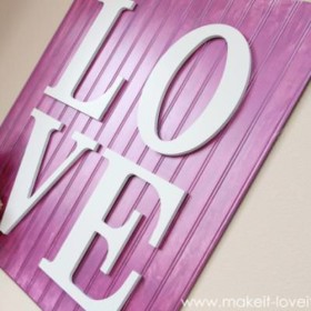 Wooden Love Wall Art {Kids Space Decor}