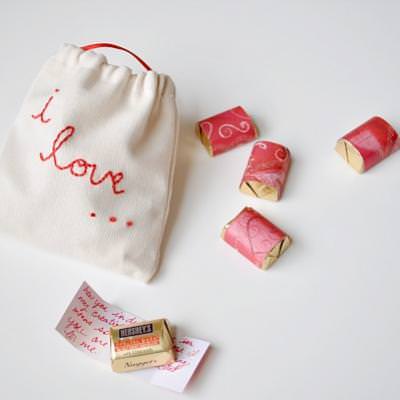 Chocolate Love Notes For You Valentine  {Edible Valentines Gifts}