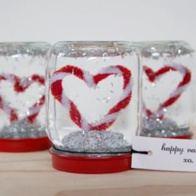 DIY Snow Globe Valentines