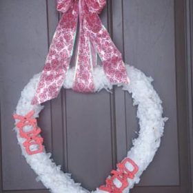 Grocery Sack Valentine Wreath [Valentines Day]