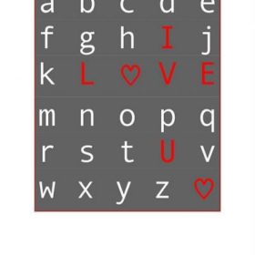 I Love You Printable {decorate}